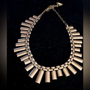 Vintage RENOIR Copper Choker: Geometric Peter Pan